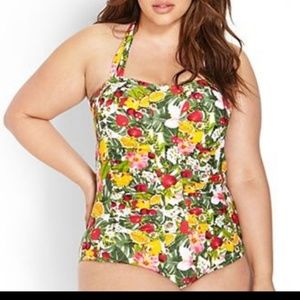 Fruit & Flower One-Piece Swimsuit